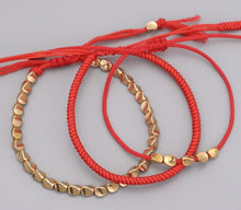 Tibetan Triple Bracelet- Red