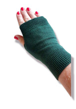 Forest  Green Fingerless Gloves