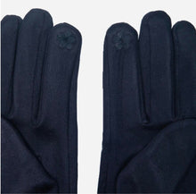 Navy gloves with large silver star