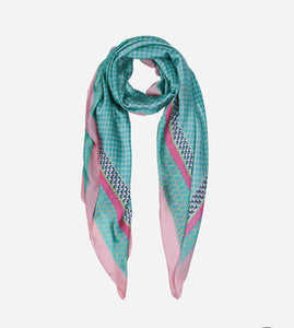 Turquoise & Pink Scarf
